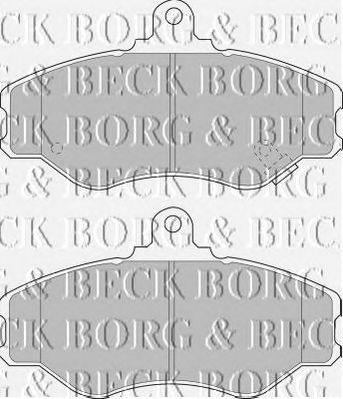 BORG & BECK bbp1428 -  Комплект тормозных колодок, дисковый тормоз